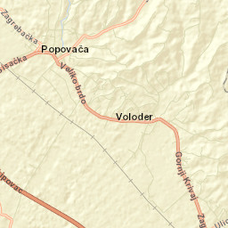 Popovača Street Map