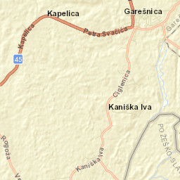 Garešnica Street Map
