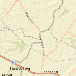 Feričanci Street Map
