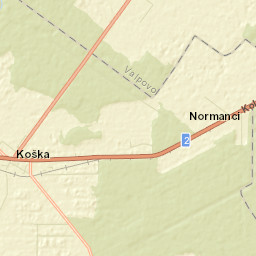 Koška Street Map