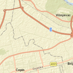 Višnjevac Street Map