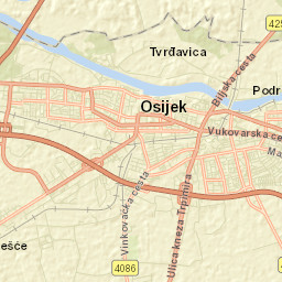 Osijek Street Map