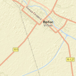 Vrbas Street Map
