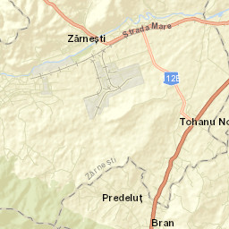 Zărnești Street Map