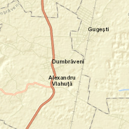Comuna Gugeşti Street Map