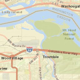 Wood Village Street Map