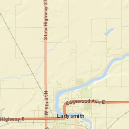 Ladysmith Street Map