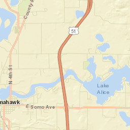 511 North 4th Street, Tomahawk, WI 54487 Street Map