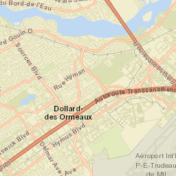Dollard-Des Ormeaux Street Map