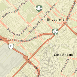Saint-Laurent Street Map