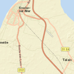 Soulac-sur-Mer Street Map