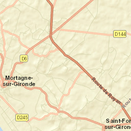 Mortagne-sur-Gironde Street Map