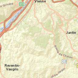 Reventin-Vaugris Street Map
