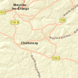 Châtonnay Street Map