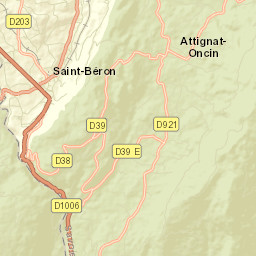 Saint-Béron Street Map