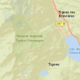 Tignes Street Map