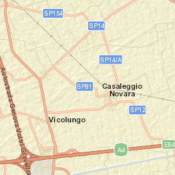 Casaleggio Novara Street Map