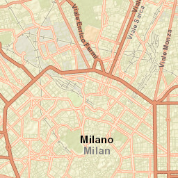 Milan Street Map