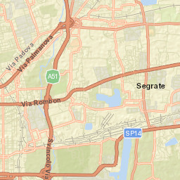 Novegro-Tregarezzo-San Felice Street Map