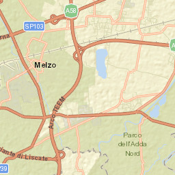 Pozzuolo Martesana Street Map