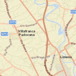 Villafranca Padovana Street Map