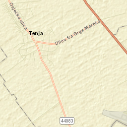 Tenja Street Map