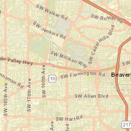 Beaverton Street Map