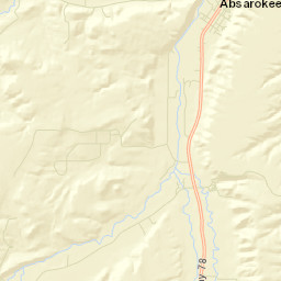 Absarokee Street Map