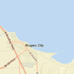 Presque Isle County Street Map