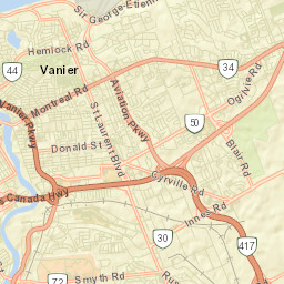 Vanier Street Map