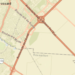 Brossard Street Map