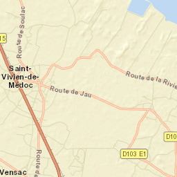 Saint-Vivien-de-Médoc Street Map
