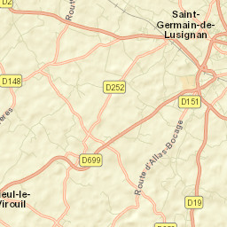 Saint-Germain-de-Lusignan Street Map