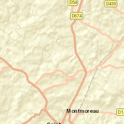 Montmoreau-Saint-Cybard Street Map