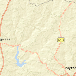 Payzac Street Map