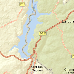 Bort-les-Orgues Street Map