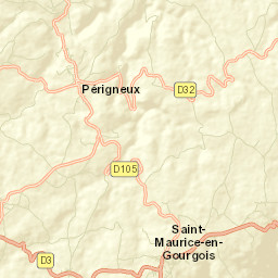 Saint-Maurice-en-Gourgois Street Map