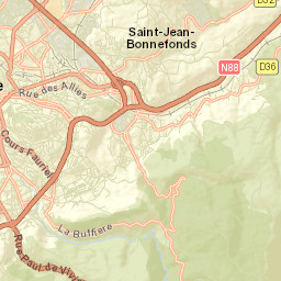 Saint-Jean-Bonnefonds Street Map