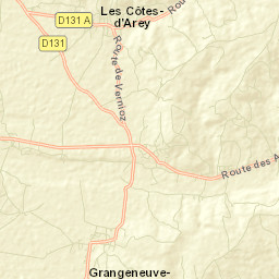 Les Côtes-d'Arey Street Map