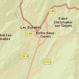 Entre-Deux-Guiers Street Map
