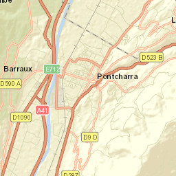 Barraux Street Map