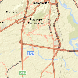 Salerano Canavese Street Map