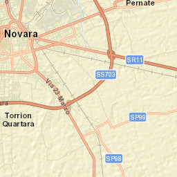 Novara Street Map