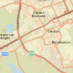 Trezzano sul Naviglio Street Map