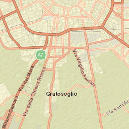 Città metropolitana di Milano Street Map