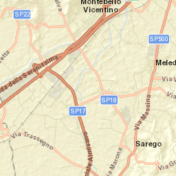 Montebello Vicentino Street Map