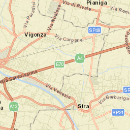 Vigonza Street Map