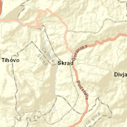 Skrad Street Map