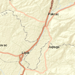 Pakrac Street Map