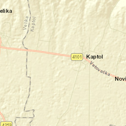 Kaptol Street Map